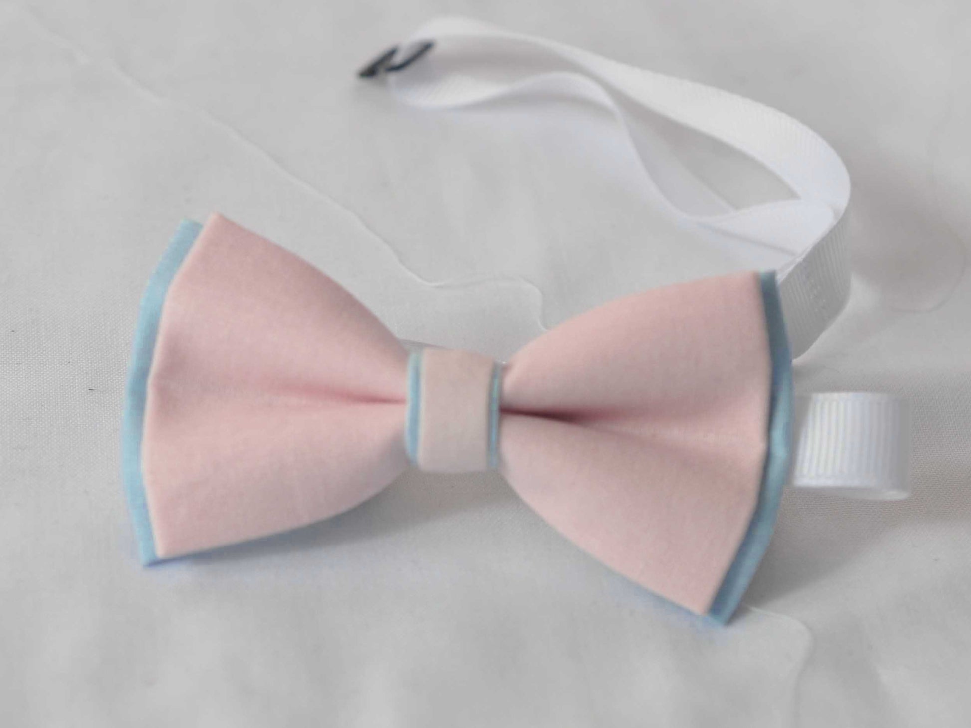 Baby Pink Light blue Bow tie Bow Tie Bowtie for Baby Infant Toddler/ Page Boy Kids Toddler / Teenage Youth / Adult