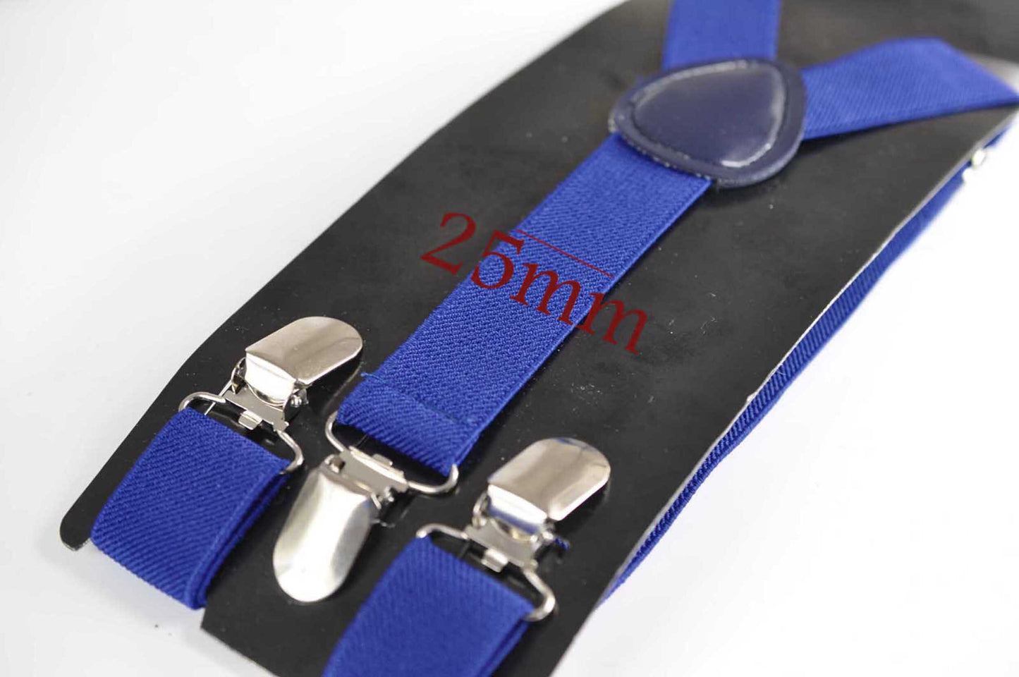 Royal Blue Sapphire Cobalt Bow tie + Matched Elastic Adjustable Braces Suspenders + POCKET SQUARE for Baby Infant / Boy Kids / Youth / Men