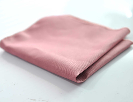 Dusty Rose Pink Musk Pink Cotton Pocket Square Wedding Formal Hanky Handkerchief for Men / Youth / Boy Kids / Baby Infant Toddler