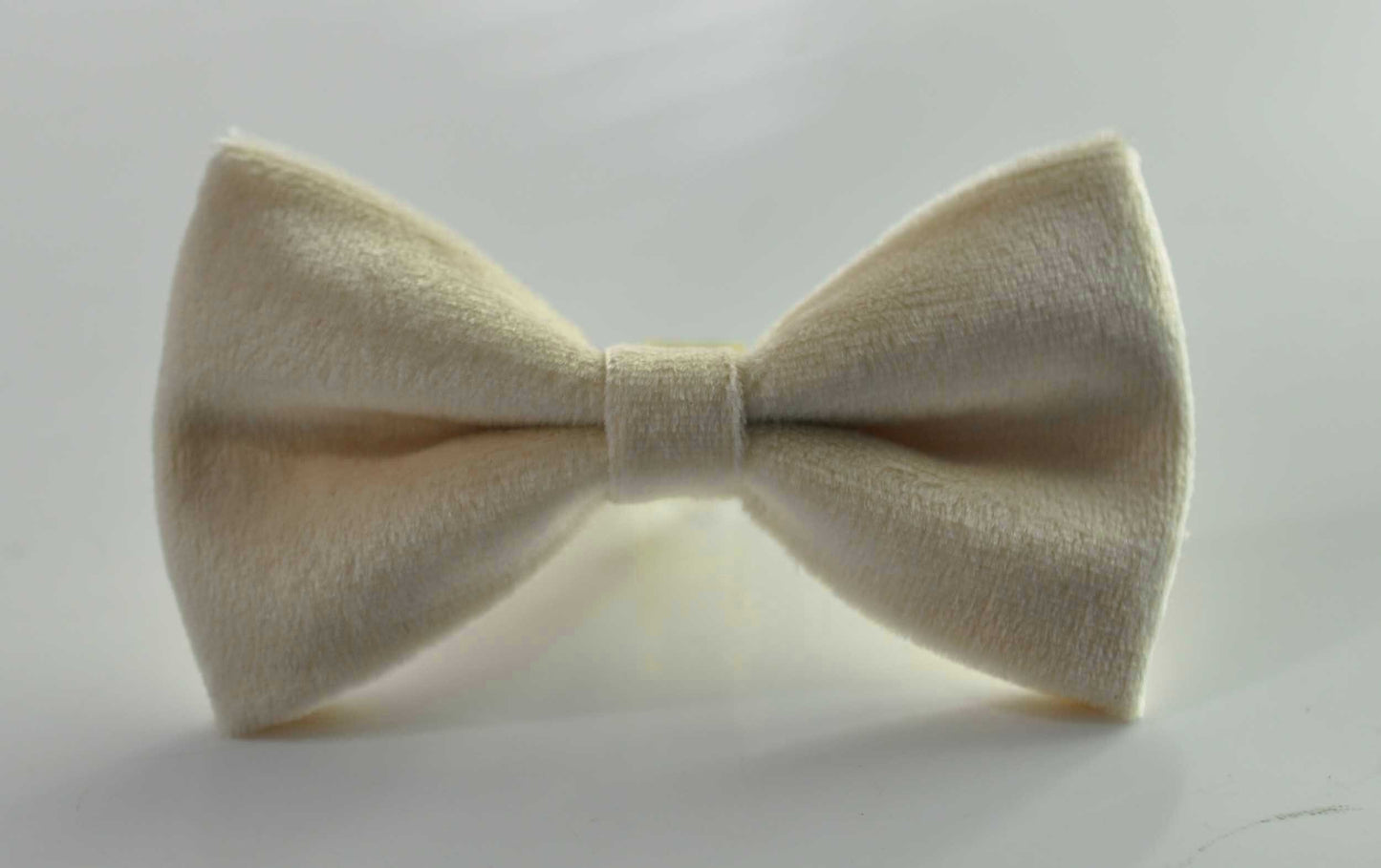 Ivory Cream White Velvet Bow tie + Matched Elastic Suspenders Braces for Baby Infant Toddler / Boy Kids / Youth Teenage / Men Adult