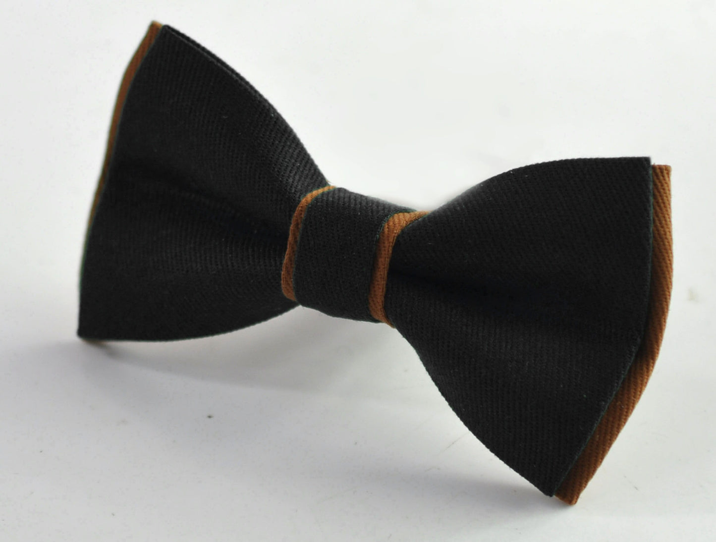 Black and Tan Brown Bow tie Bowtie + Tan Elastic Suspenders Braces for Men / Youth Teenage/ Boys Kids / Baby Infant Toddler
