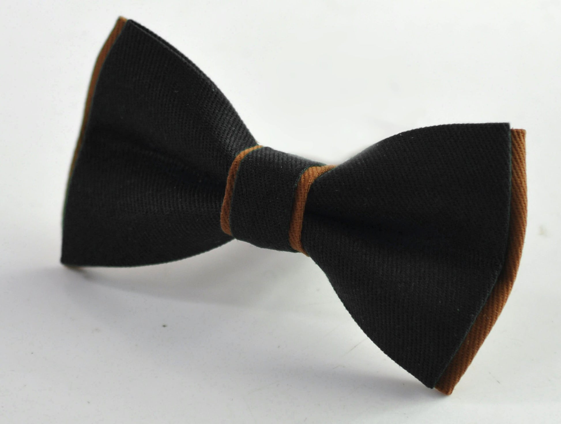 Black and Tan Brown Bow tie Bowtie + Tan Elastic Suspenders Braces for Men / Youth Teenage/ Boys Kids / Baby Infant Toddler