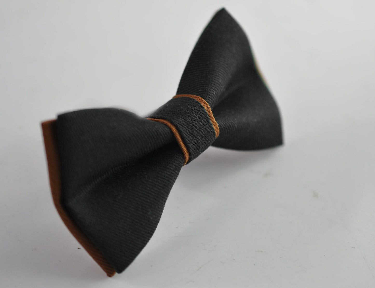 Black and Tan Brown Bow tie Bowtie + Tan Elastic Suspenders Braces for Men / Youth Teenage/ Boys Kids / Baby Infant Toddler