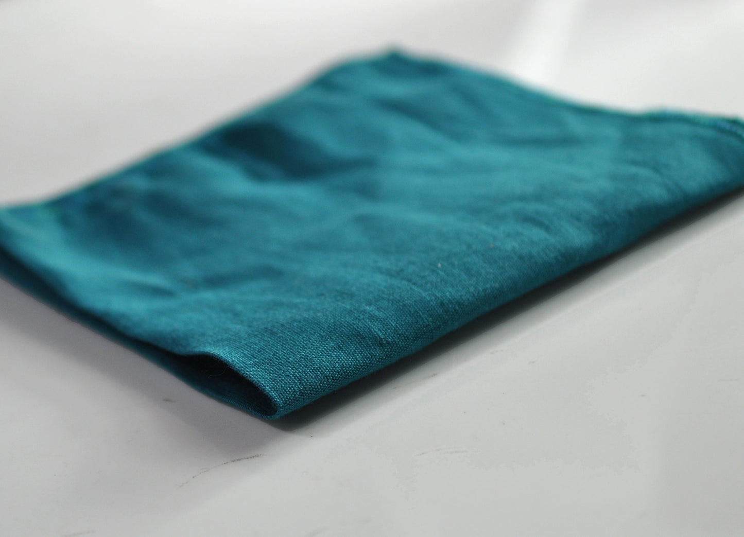 Turquoise Teal Blue Linen Pocket Squares Wedding Formal Hanky Handkerchief for Men / Youth / Boy Kids / Baby Infant Toddler