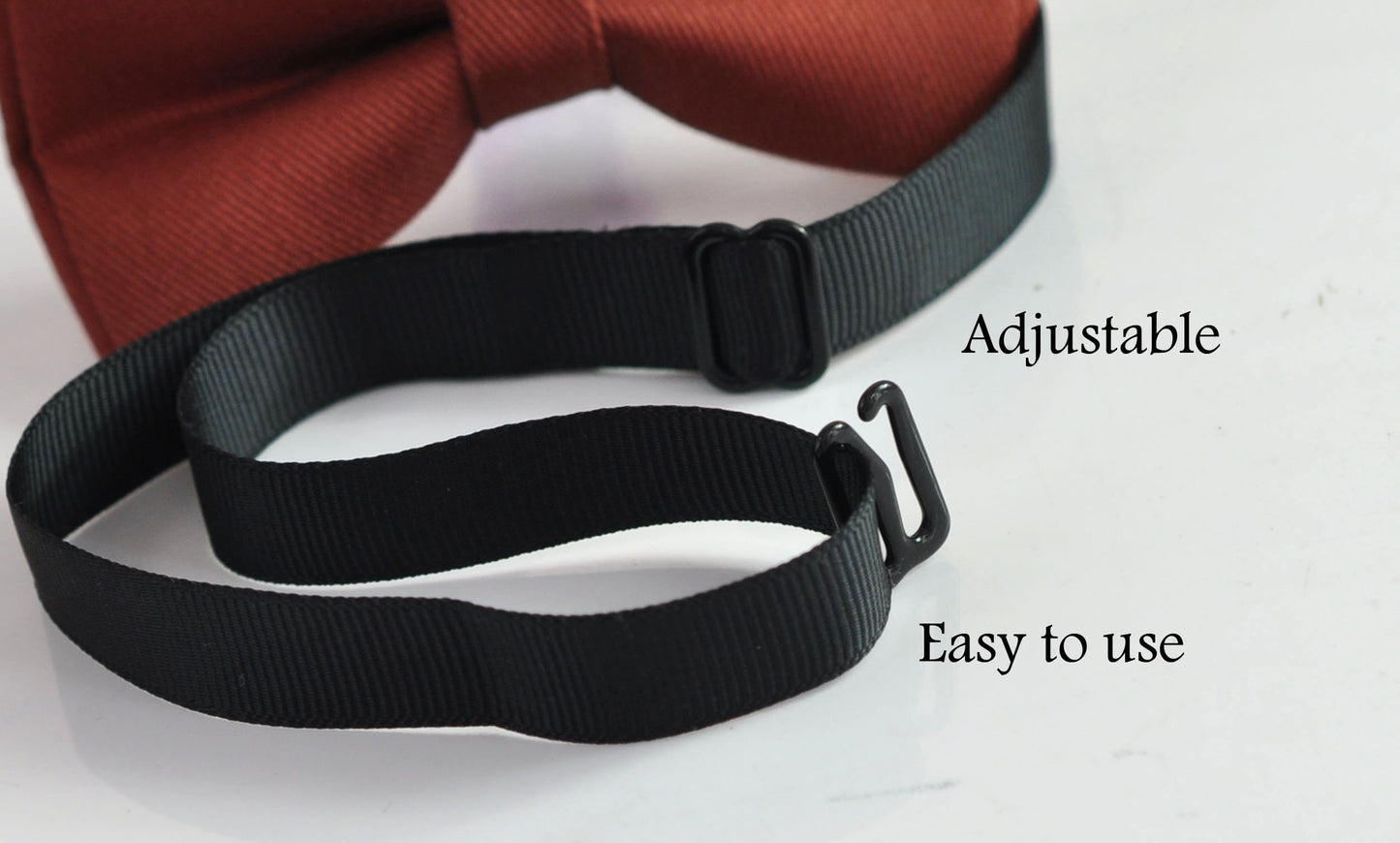 Cinnamon Terracotta Redish Brown Cotton Bow tie Bowtie + Rust Elastic Suspenders Braces for Men / Youth / Boys Kids / Baby Infant Toddler