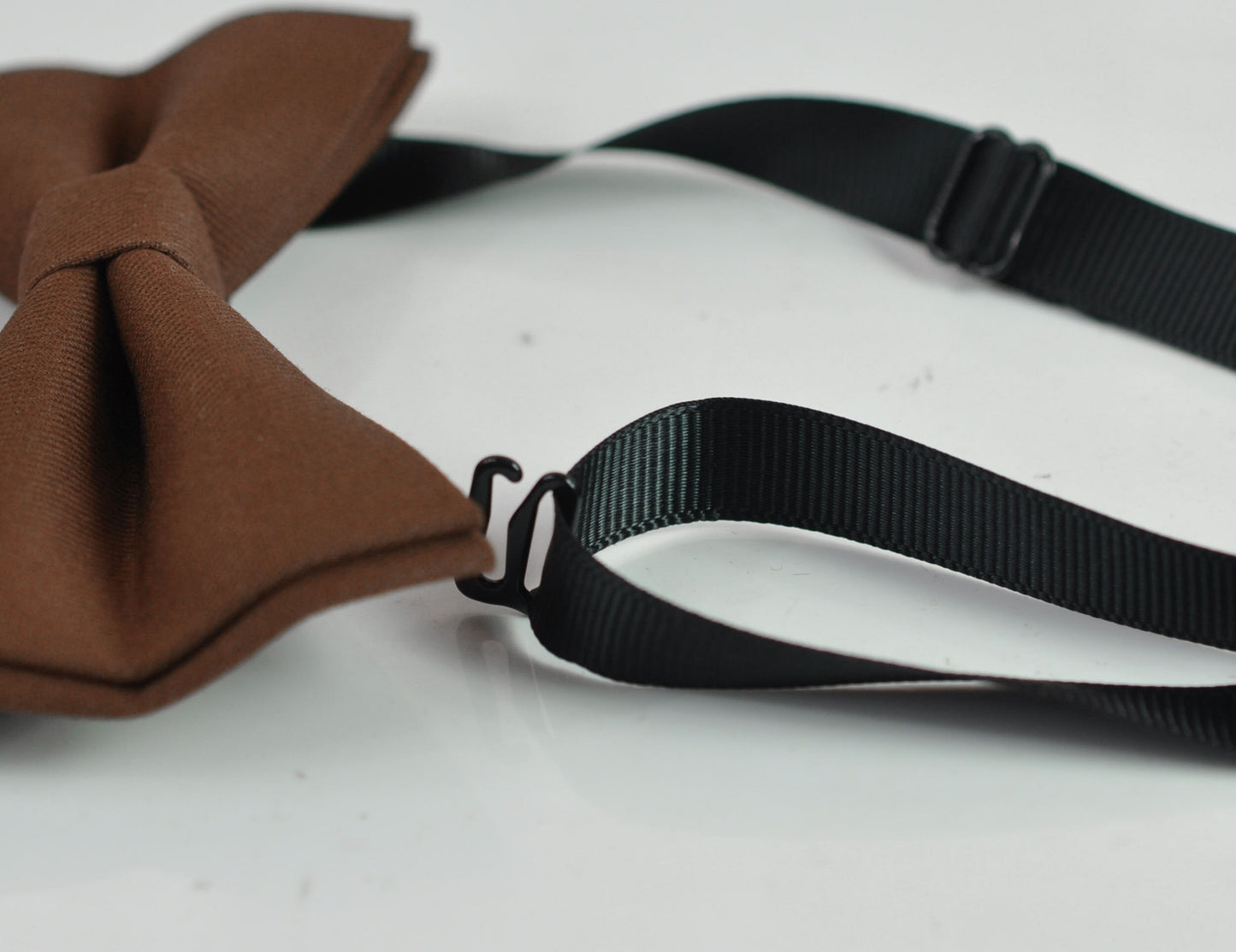 Toffee Brown Cotton Bow tie Bowtie + Tan Elastic Suspenders Braces for Men / Youth Teenage/ Boys Kids / Baby Infant Toddler
