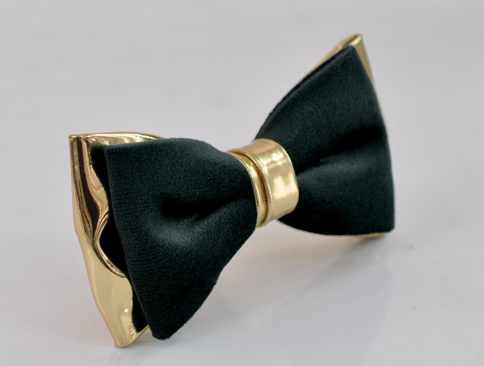 Black Velvet Gold Leather Bow tie bowtie + Tan Brown Elastic Suspenders Braces for Men Youth/ Boys Kids / Baby Infant Toddler