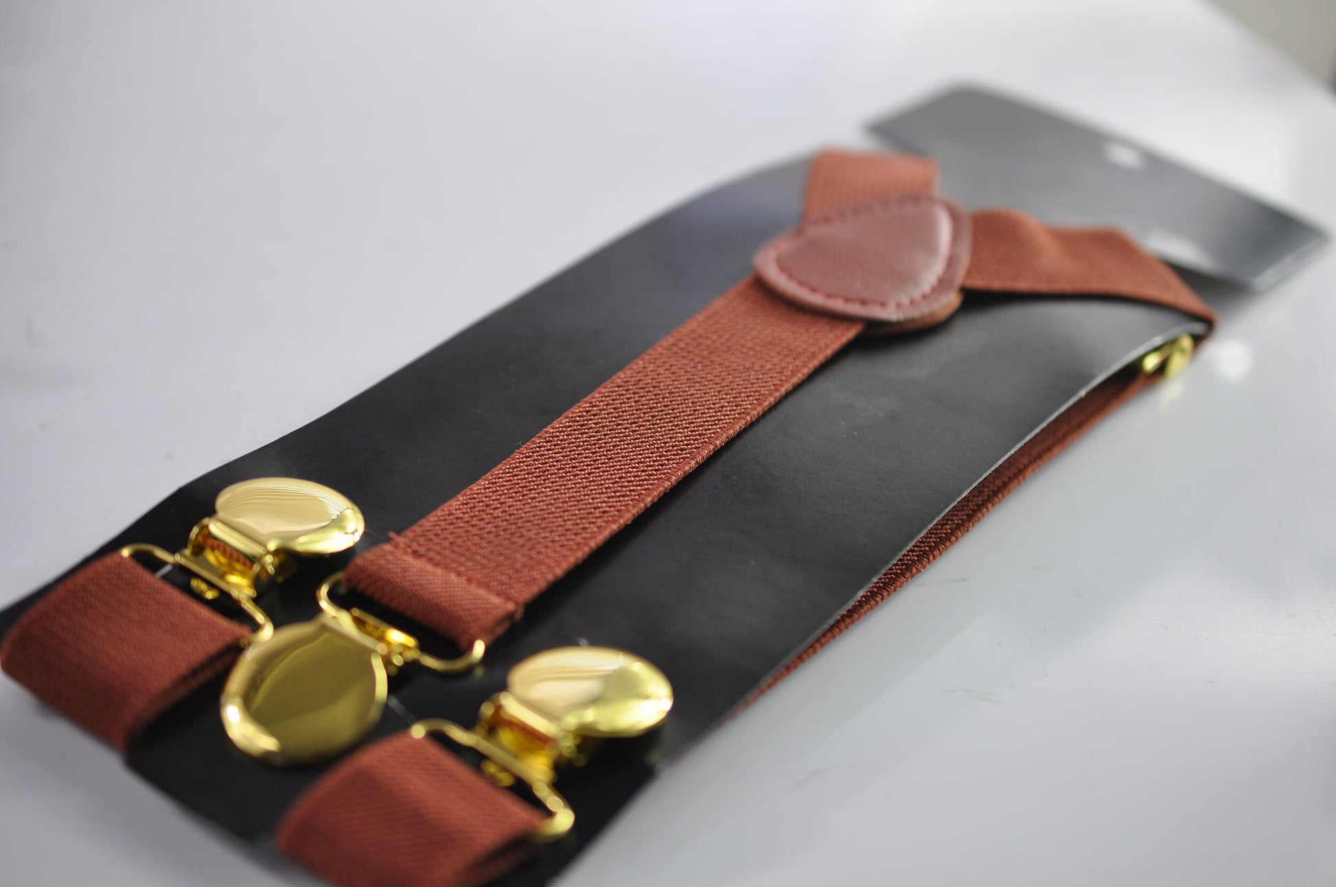 Burnt Orange and Black Linen Bow tie Bowtie + Rust Suspenders Braces for Men / Youth Teenage/ Boys Kids / Baby Infant Toddler