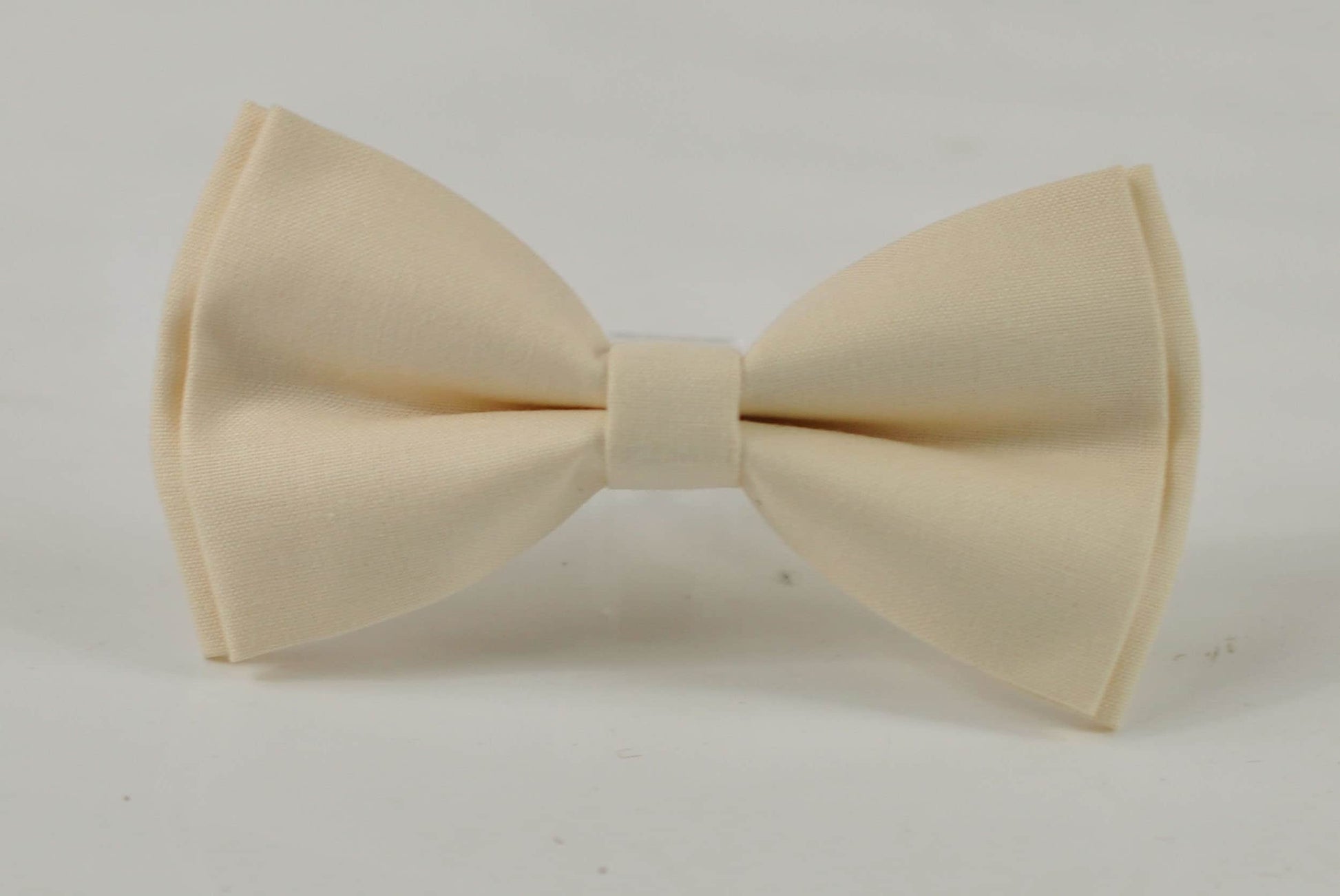 Off-White Ivory Cream Cotton Bow tie Bowtie + Matched Elastic Suspenders Braces for Men / Youth Teenage/ Boys Kids / Baby Infant Toddler