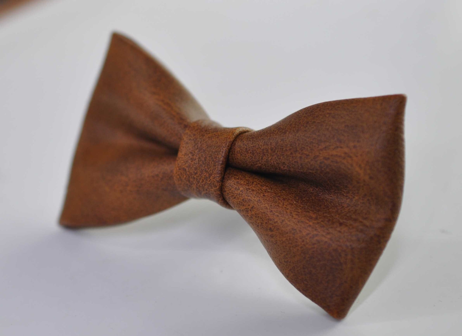 Tan Brown Faux Leather Pretied Bow Tie Bowties for Men Adult / Youth Teenage / Toddler Boy / Baby Infant Toddler Wedding Prom