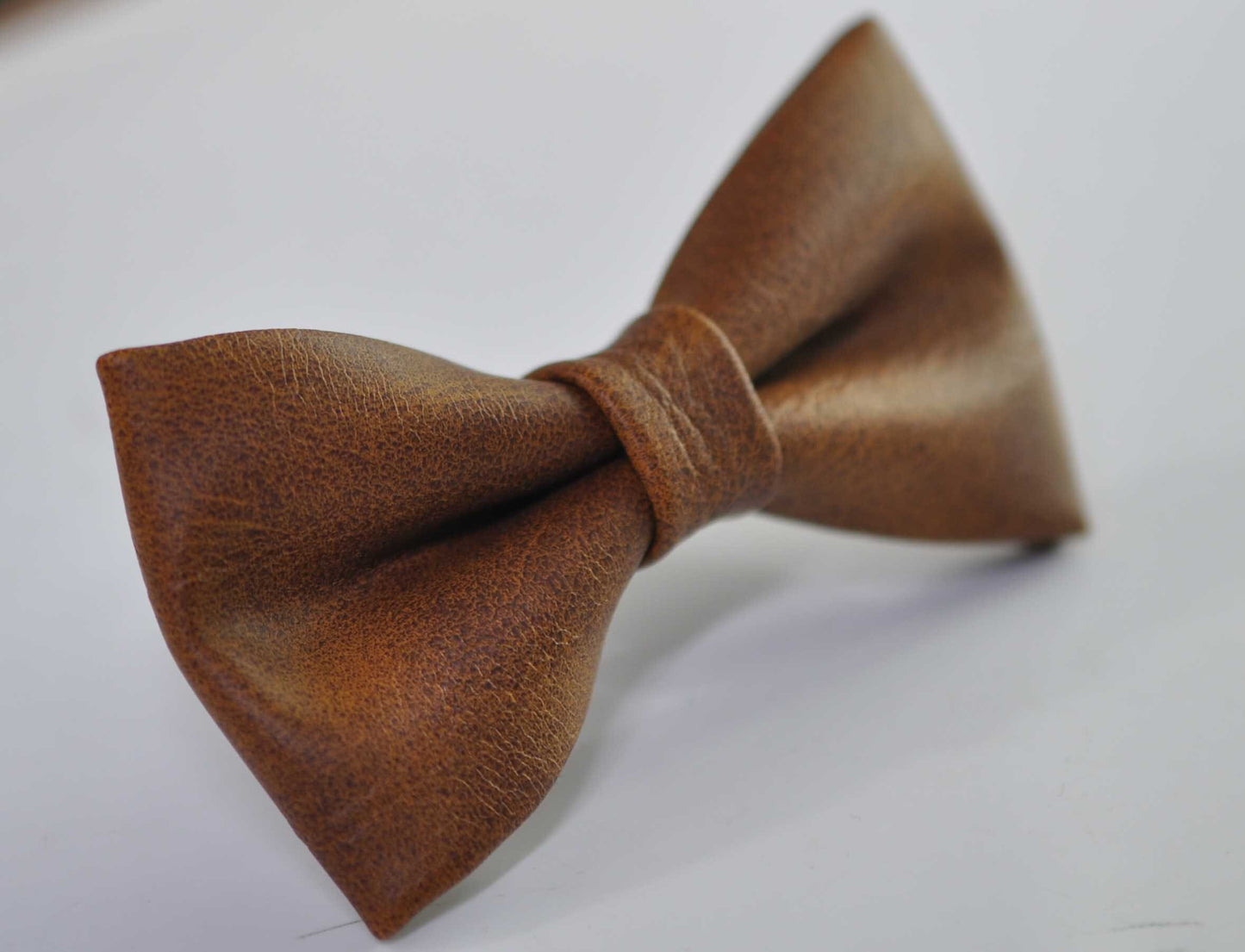 Tan Brown Faux Leather Pretied Bow Tie Bowties for Men Adult / Youth Teenage / Toddler Boy / Baby Infant Toddler Wedding Prom