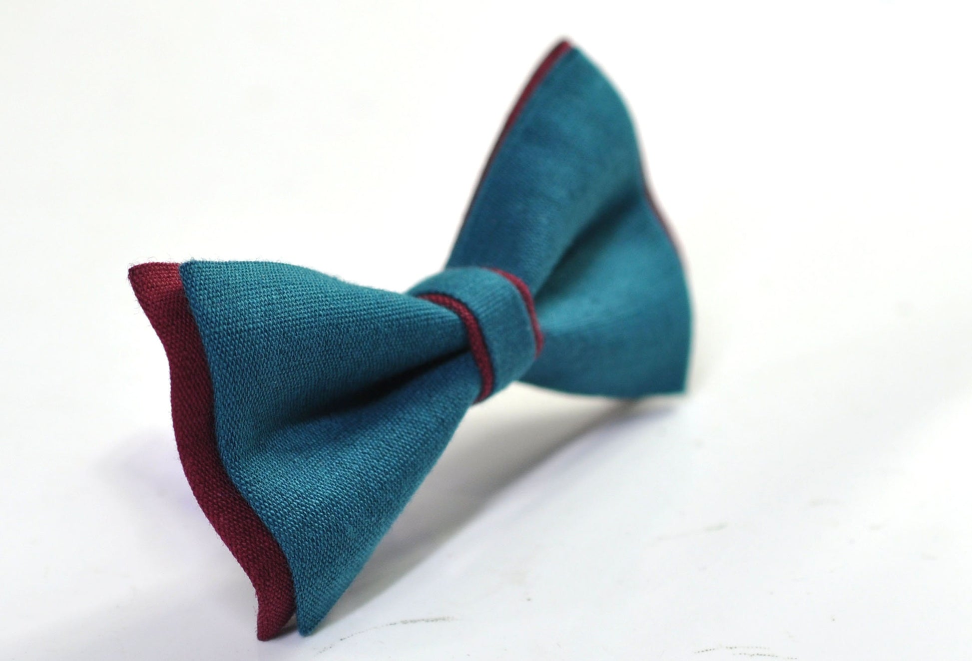 Turquoise Teal Blue and Burgundy Dark Wine Red Bow tie Bowtie + Teal Blue Suspenders Braces Men / Youth / Boys Kids / Baby Infant Toddler