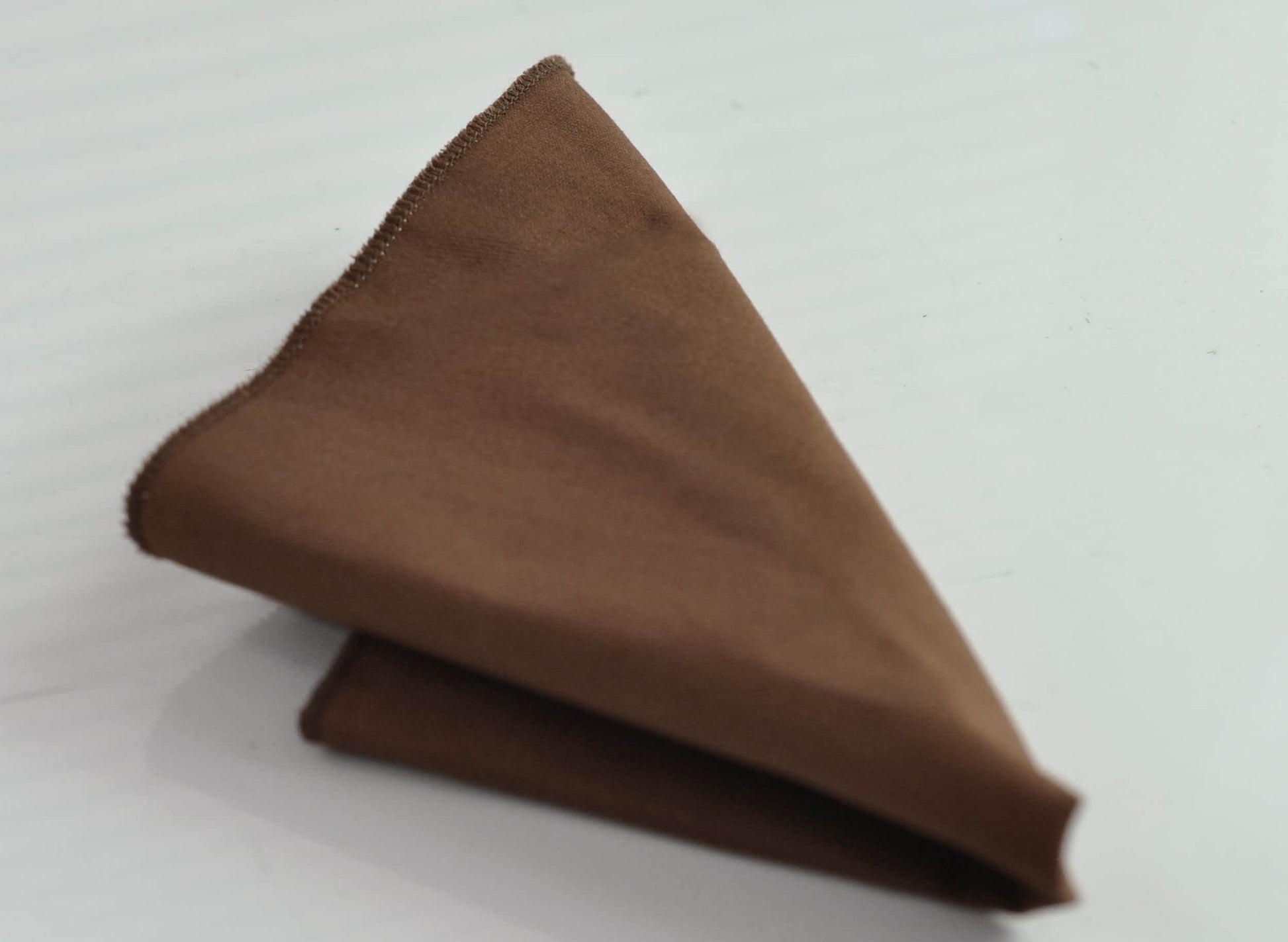 Toffee Brown Cotton Pocket Square Wedding Formal Hanky Handkerchief for Men / Youth / Boy Kids / Baby Infant Toddler