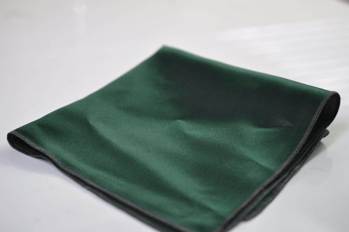 Men Men's 100% Silk Emerald Green Handmade Pocket Square for Wedding Formal Hanky Handkerchief