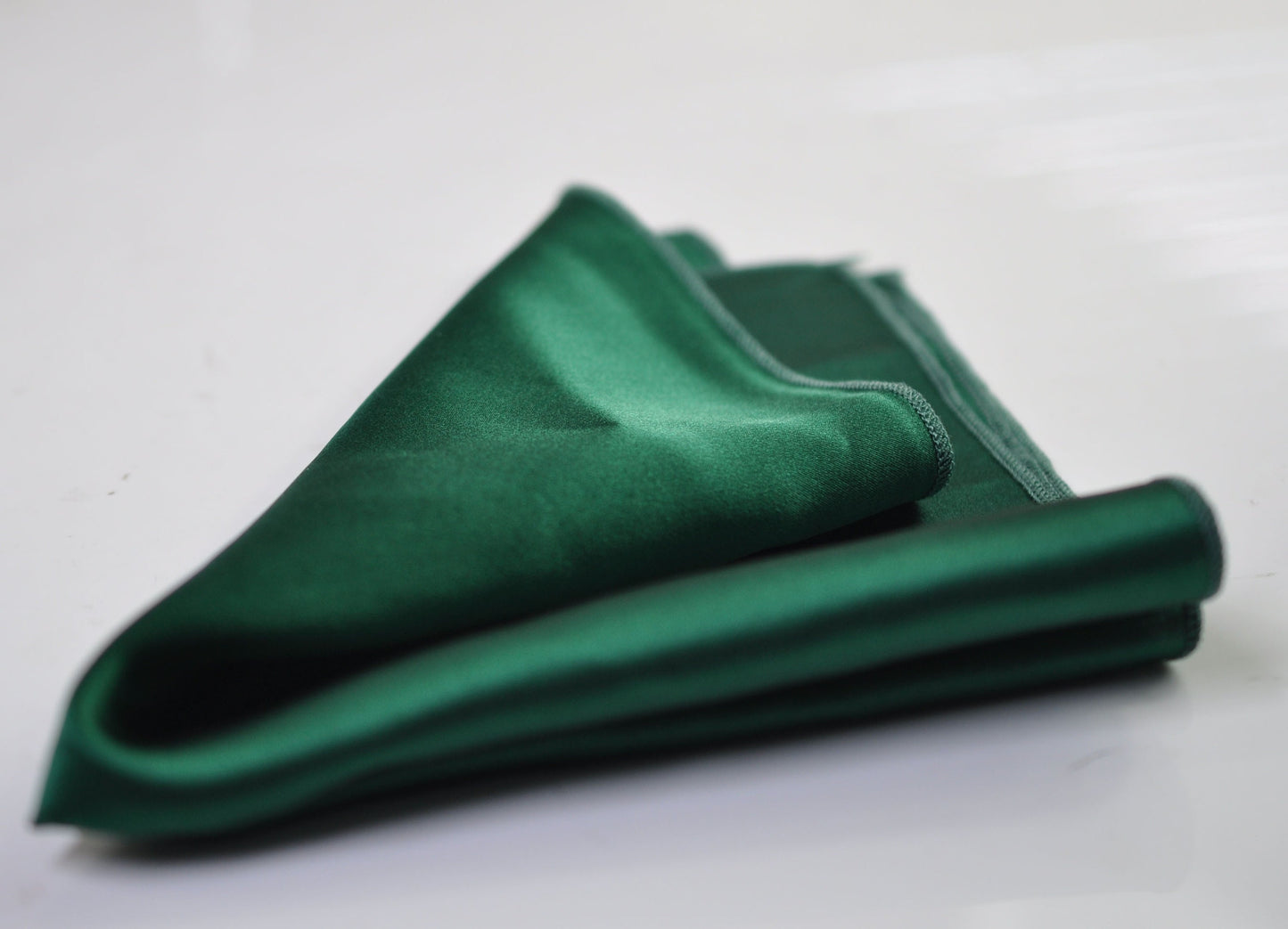 Men Men's 100% Silk Emerald Green Handmade Pocket Square for Wedding Formal Hanky Handkerchief