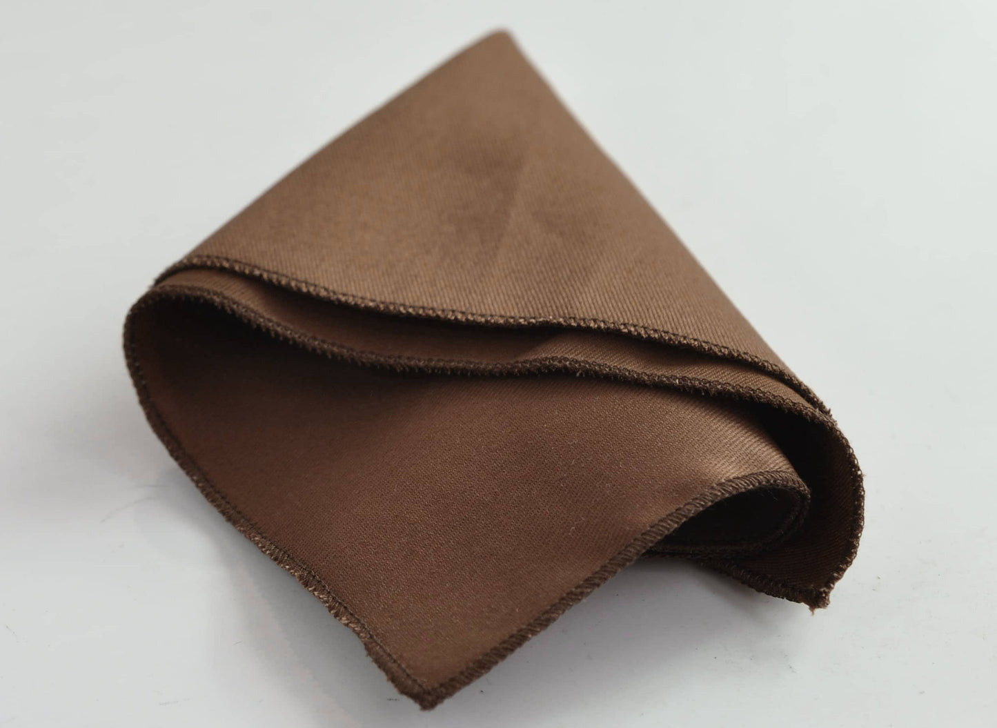 Toffee Brown Cotton Pocket Square Wedding Formal Hanky Handkerchief for Men / Youth / Boy Kids / Baby Infant Toddler