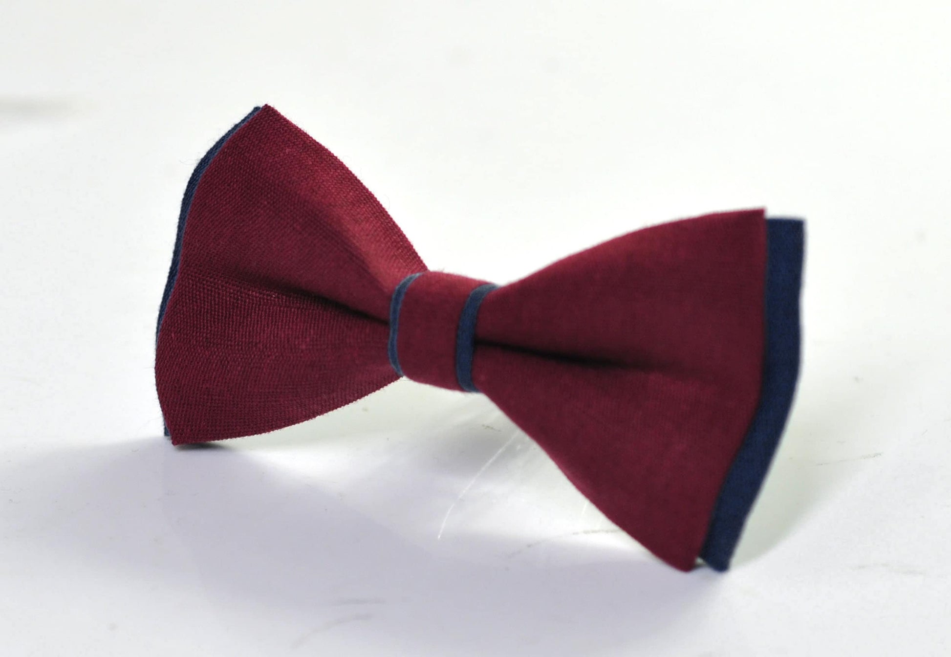 Navy Blue and Burgundy Dark Wine Red Bow tie Bowtie + Wine Red Suspenders Braces Men / Youth / Boys Kids / Baby Infant Toddler