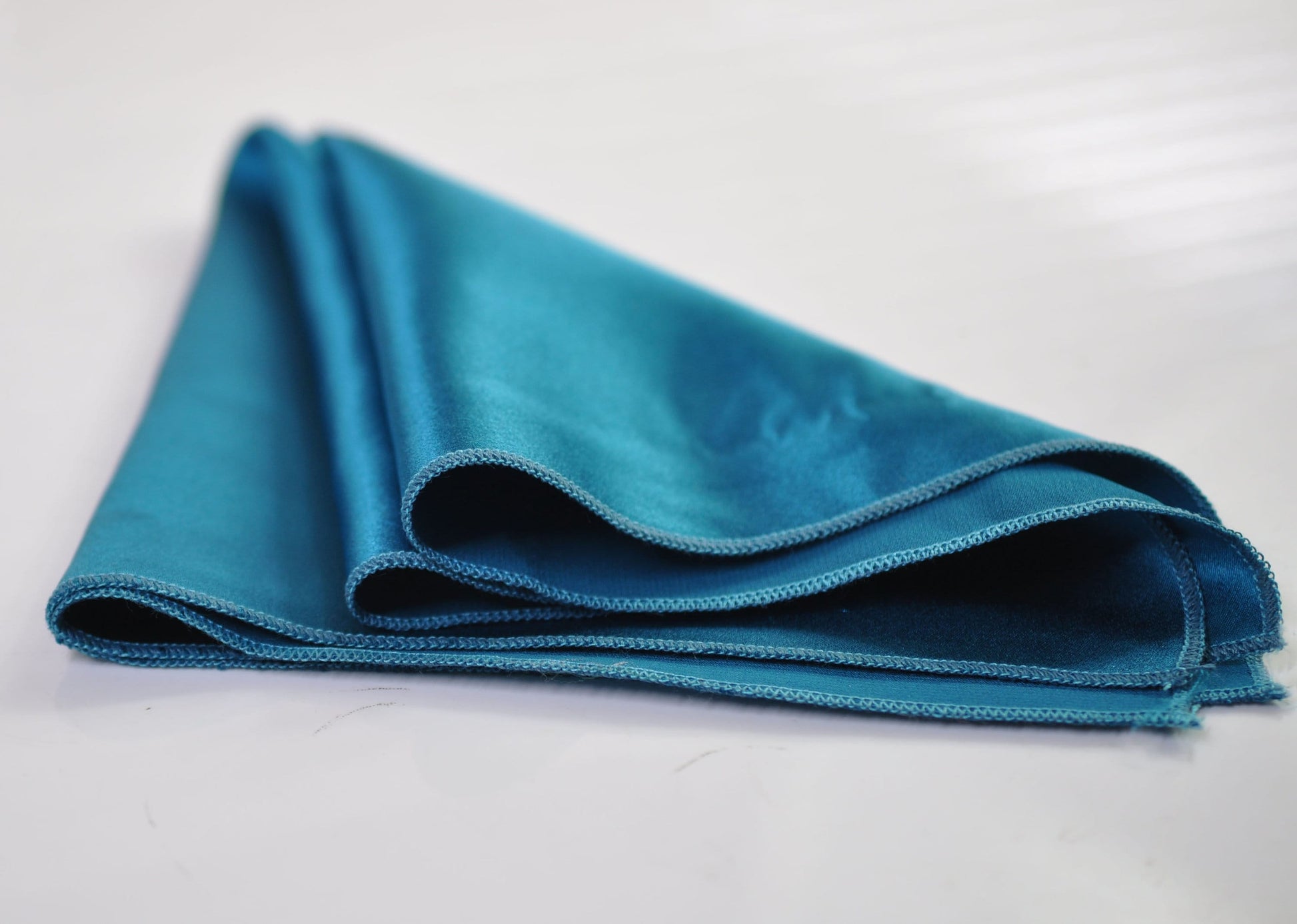 Men Men's 100% Silk Turquoise Teal Blue Handmade Pocket Square for Wedding Formal Hanky Handkerchief