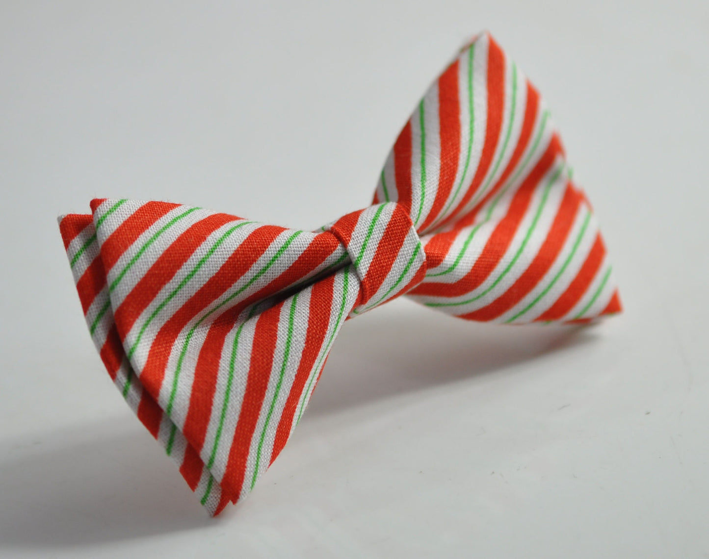 Red White Green Candy Stripes Xmas Christmas Cotton Bow tie Bowtie for Men Adult / Youth Teenage / Boy Kids / Toddler Baby Infant