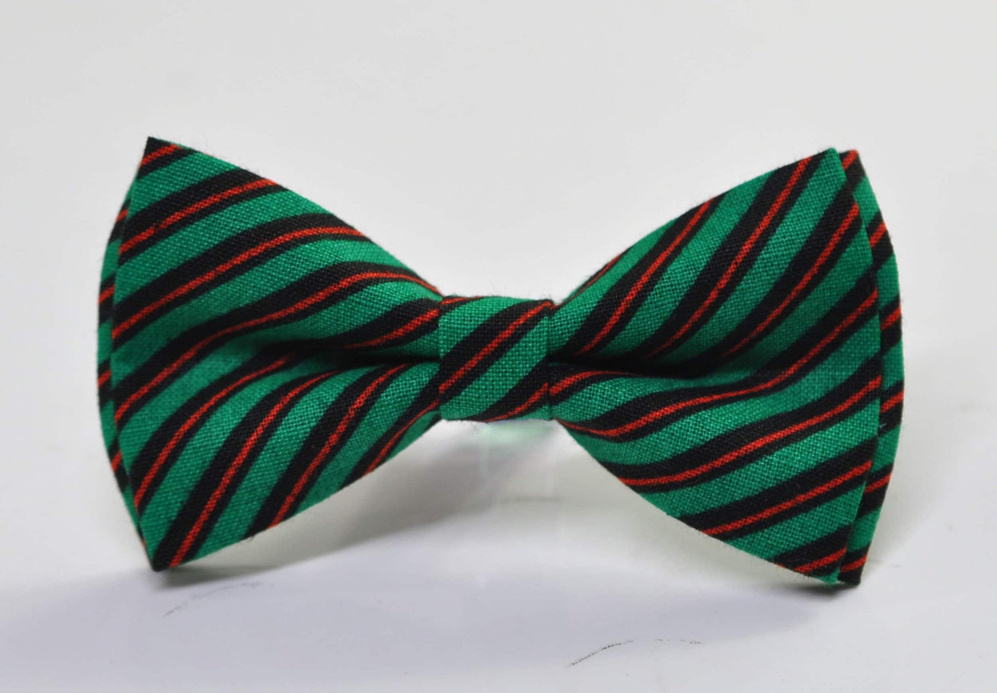 Red White Green Candy Stripes Xmas Christmas Cotton Bow tie Bowtie for Men Adult / Youth Teenage / Boy Kids / Toddler Baby Infant