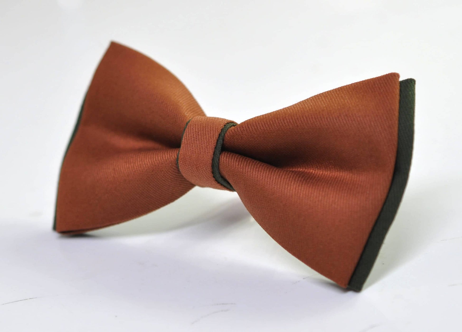 Olive Green Army and Tan Brown Bow tie Bowtie + Tan Brown Elastic Suspenders Braces Men / Youth/ Boys Kids / Baby Infant Toddler