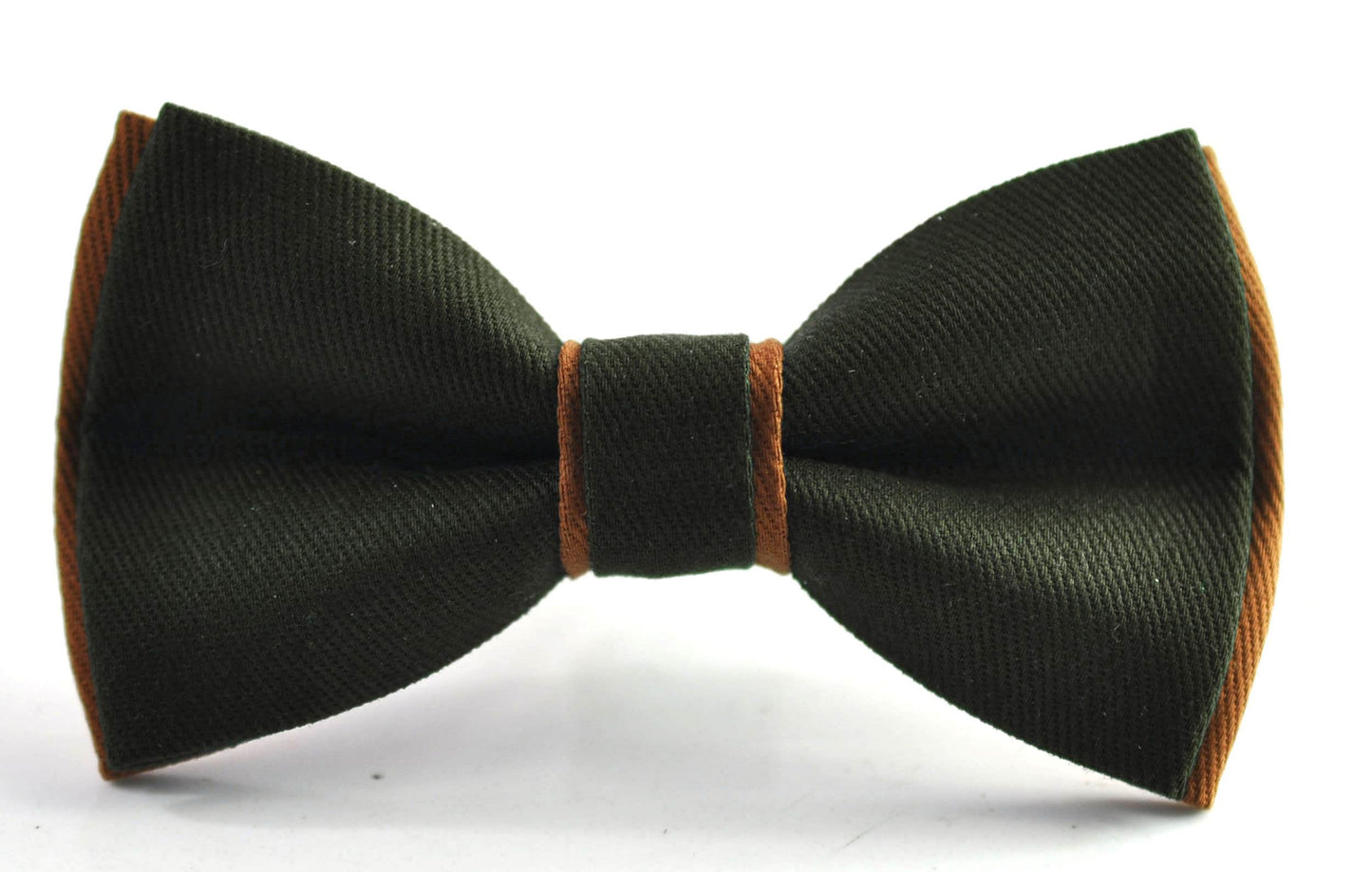 Olive Green Army and Tan Brown Bow tie Bowtie + Olive Green Elastic Suspenders Braces Men / Youth/ Boys Kids / Baby Infant Toddler