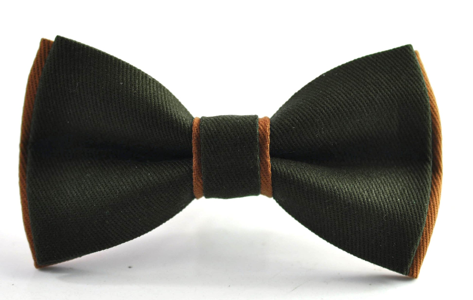 Olive Green Army and Tan Brown Bow tie Bowtie + Olive Green Elastic Suspenders Braces Men / Youth/ Boys Kids / Baby Infant Toddler