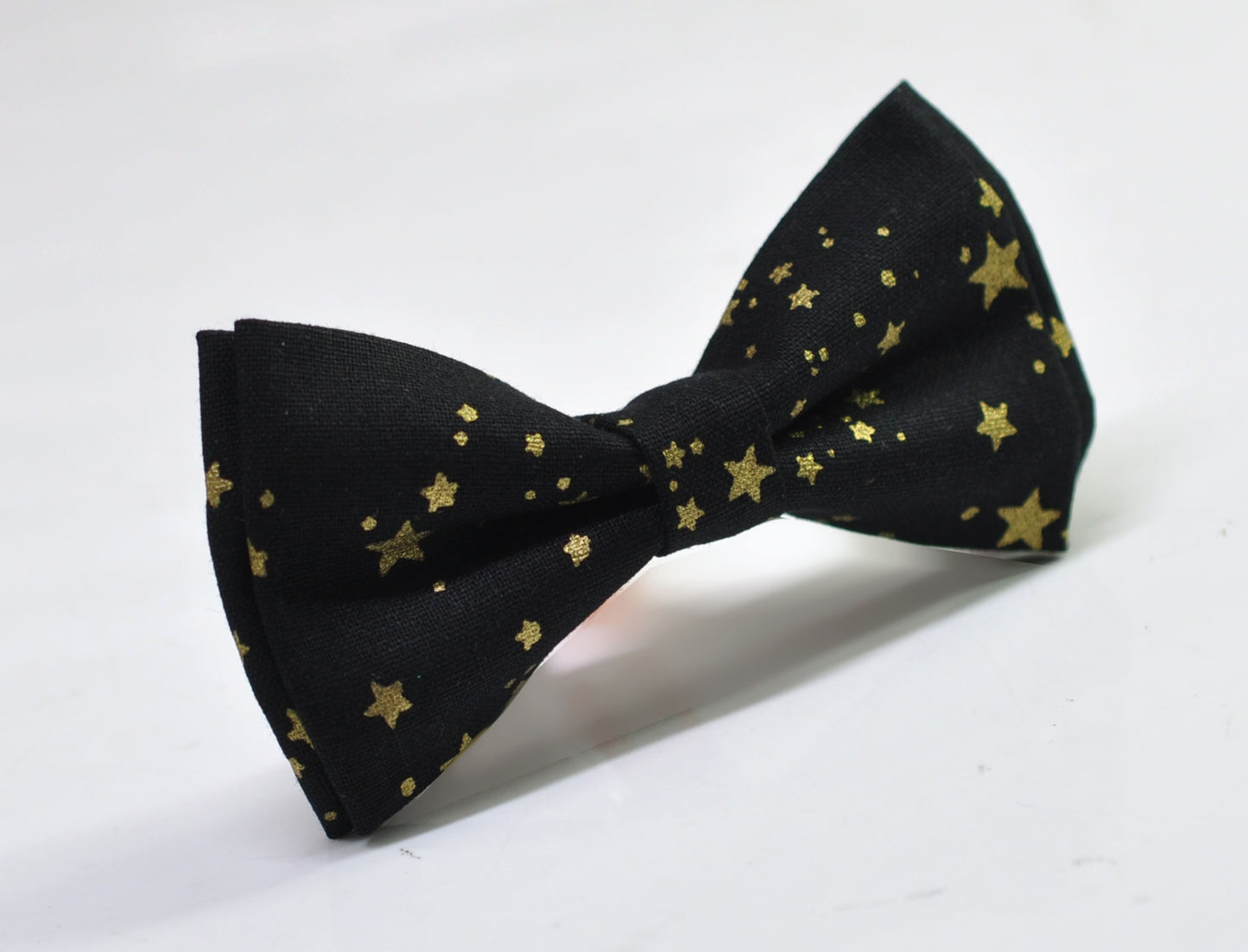 Black Gold Stars Christmas Xmas Bow tie Bowtie + Tan Brown Suspenders Braces for Men / Youth/ Boys Kids / Baby Infant Toddler
